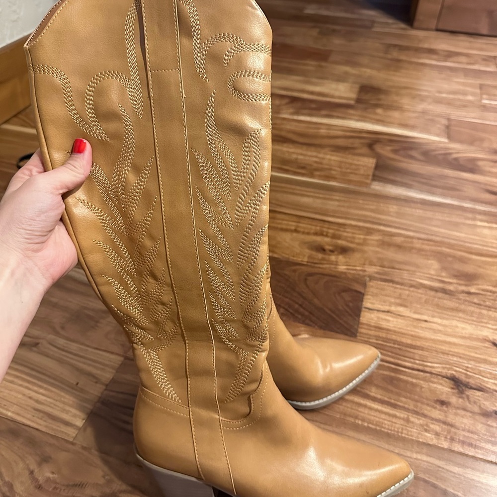 Tan Leather Women's Boots